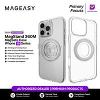 Gambar Case iPhone 16 Pro Max 16 Pro MagEasy MagStand 360 M Rotating Ring Holder Magsafe Compatible - Transparent, iPhone 16 Pro dari Primary Cares Official Kota Administrasi Jakarta Barat 1 Tokopedia
