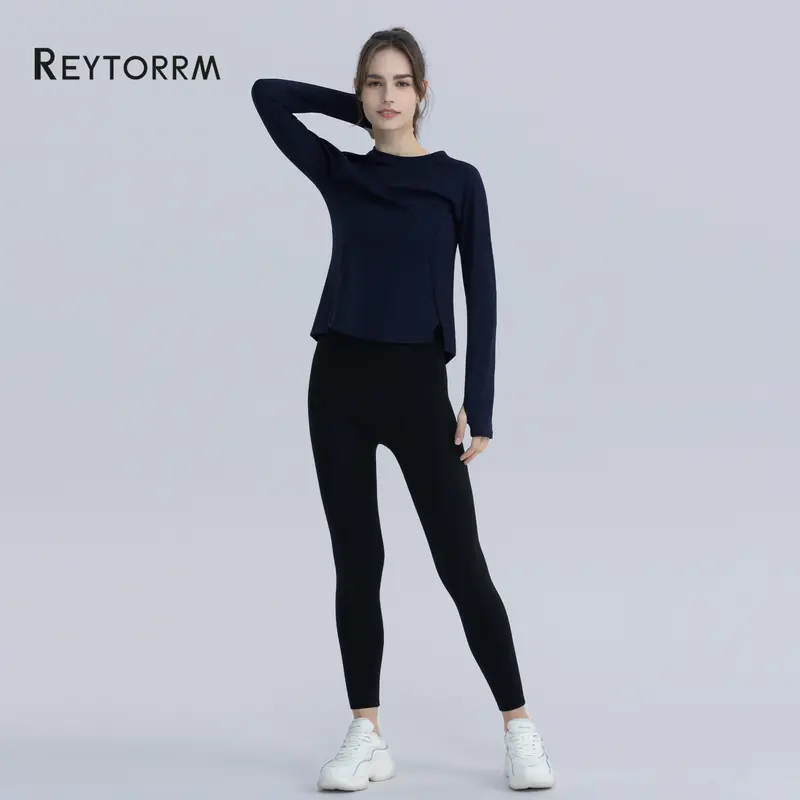 Reytorrm Baju Olahraga Wanita Kaos Dry Long Sleeve T-Shirt Gym sport 7