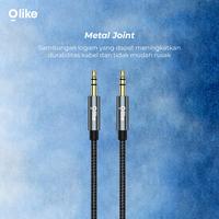 Gambar KABEL AUDIO OLIKE ATA1 AUX JACK 3.5MM TO JACK 3.5 MM BRAIDED HIFI QUALITY CABLE 1M dari btgcom Kota Denpasar 3 Tokopedia