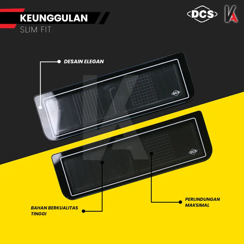 Cover / Dudukan / Tatakan Plat Nomor Akrilik Slim DCS Non Led 46CM 2