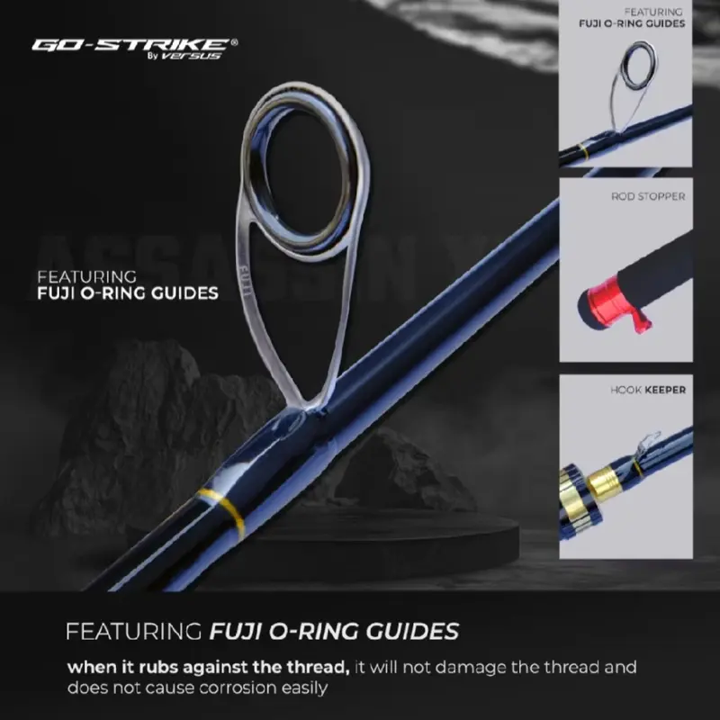 Joran Pancing Go Strike Assassin XT Solid Carbon Full Fuji 562/602 1