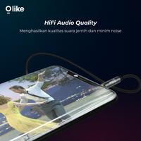Gambar KABEL AUDIO OLIKE ATA1 AUX JACK 3.5MM TO JACK 3.5 MM BRAIDED HIFI QUALITY CABLE 1M dari btgcom Kota Denpasar 5 Tokopedia