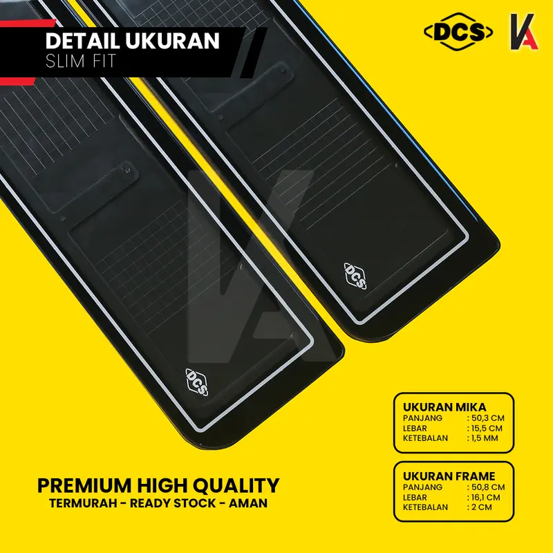 Cover / Dudukan / Tatakan Plat Nomor Akrilik Slim DCS Non Led 46CM 1