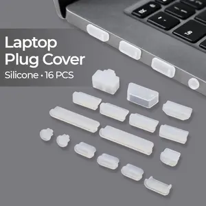 Plug Pelindung Port Laptop Anti Debu dan Kotoran Siliocone Dust Plug 16pcs