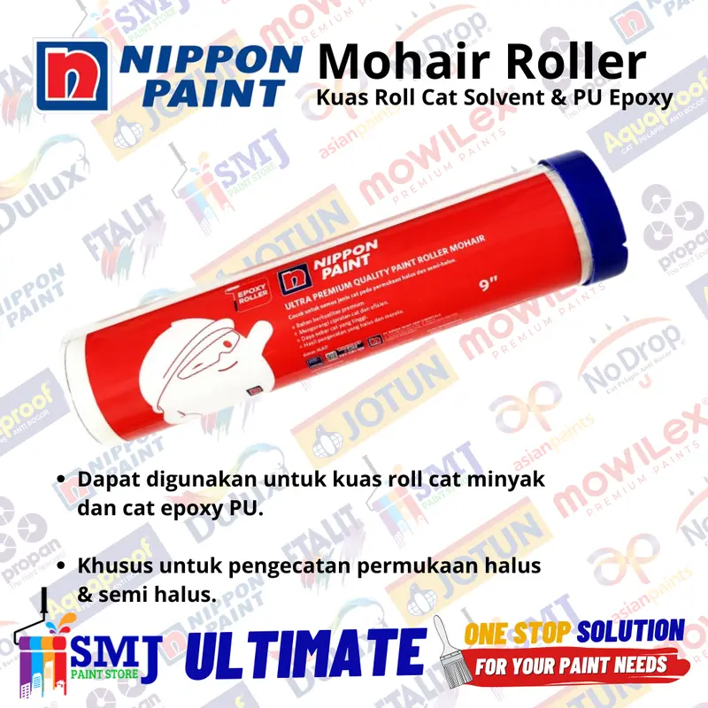 Refill Bulu Kuas Roll Cat Minyak dan PU ACE OLDFIELDS MOHAIR 230mm 2