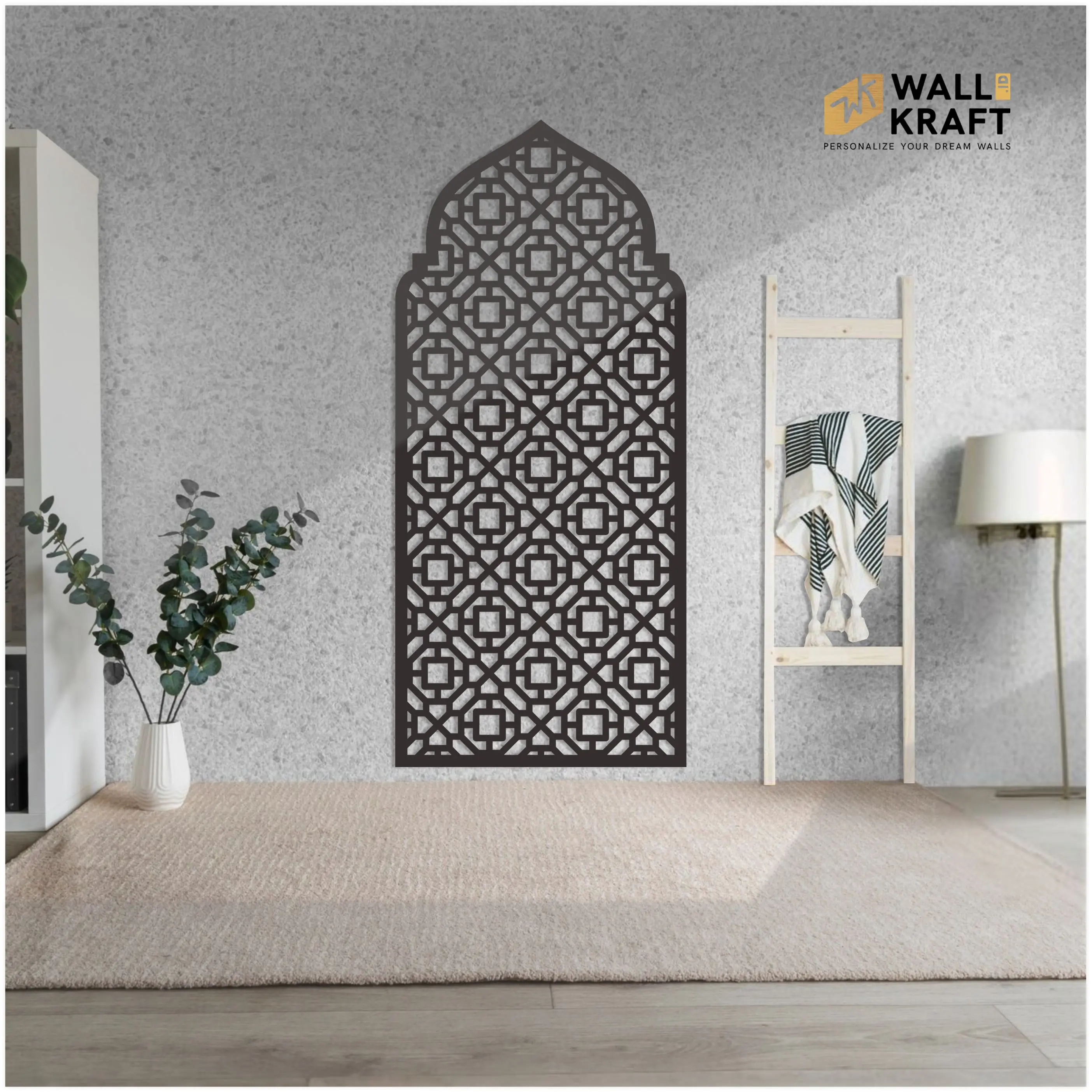 Hiasan Dinding Mihrab Mushola Tebal 6 mm | Bahan Cutting Plywood Tebal 6 mm - Model MR 019