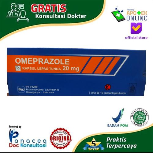 OMEPRAZOLE 20 MG INDOFARMA STRIP 10 TABLET