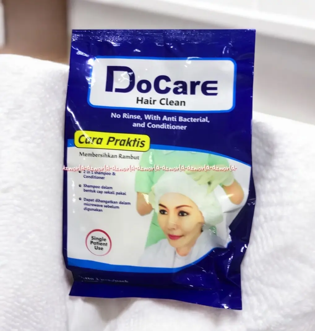 Docare Hair Clean Cuci Rambut Shampoo Bentuk Cap Praktis dimana saja