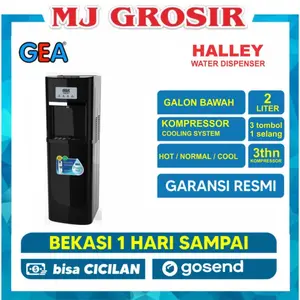 Gea Halley Water Dispenser Galon Bawah Hot Cool 2 Liter Stainless Steel Child Lock Garansi 3 Tahun Energy Saving