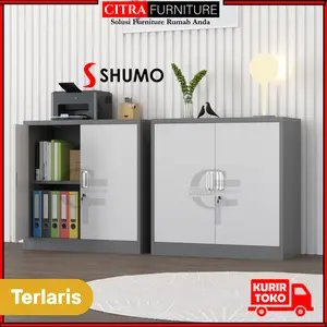 Lemari Arsip Besi 2 Pintu Buka Swing Pendek|Lemari Kantor Dokumen file