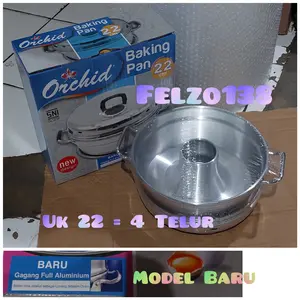BAKING PAN/ PEMANGGANG KUE BOLU 22cm ORCHID