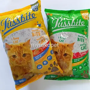 Pussbite 2 Pack Makanan Kucing Premium Tuna dan Salmon