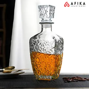 Decanter Glass Bottle Liquor Scotch Luxury Diamond 750ml