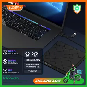 DVD RW External Optical Drive CD/DVD ROM USB 3.0 Type C for Laptop Windows mac OS Linux