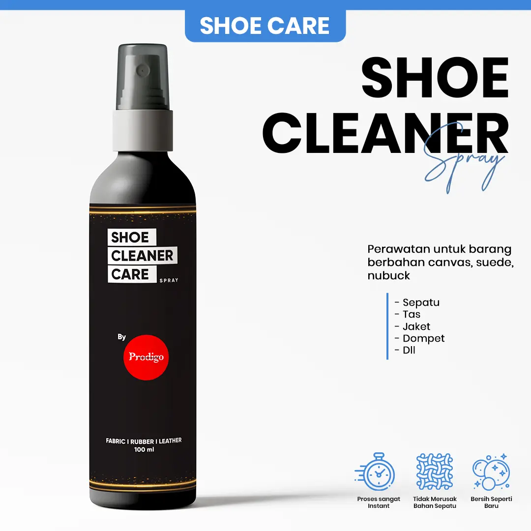 Pembersih Sepatu Multifungsi Shoe Cleaner Tas Prodigo Spray