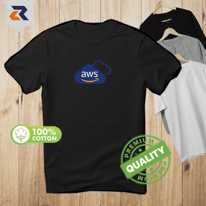 Jual Kaos AWS Baju Distro IT Programmer, DevOps, Web Developer - Hitam ...