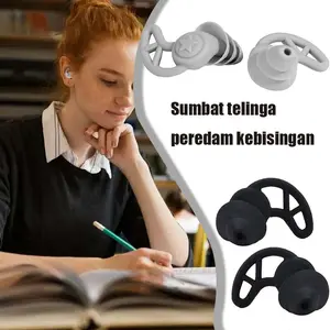 Air Plug Telinga Anti Bising/Ear Plug Peredam Suara Tidur/Earplug 3 Layer/Loop Earplugs