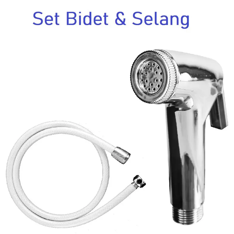 Murah Bidet Spray Shower Toilet 1 Set Dengan Selang Toilet Fleksibel Premium 3