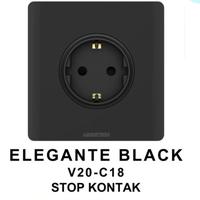 Gambar Stop Kontak German Elegante Matte Black V20-V18 Series Architech dari Voltadigital12 Kota Yogyakarta 2 Tokopedia