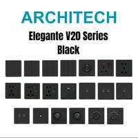 Gambar Stop Kontak German Elegante Matte Black V20-V18 Series Architech dari Voltadigital12 Kota Yogyakarta 5 Tokopedia