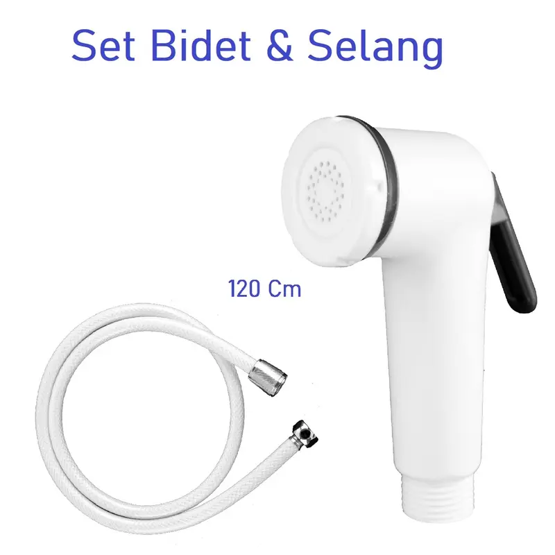 Murah Bidet Spray Shower Toilet 1 Set Dengan Selang Toilet Fleksibel Premium 1