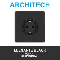 Gambar Stop Kontak German Elegante Matte Black V20-V18 Series Architech dari Voltadigital12 Kota Yogyakarta 1 Tokopedia