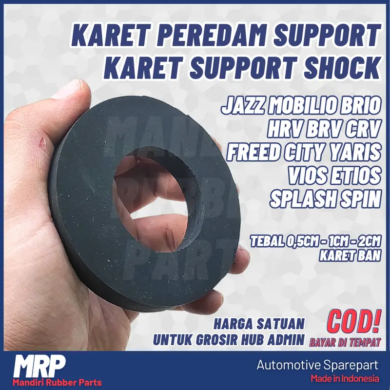 Karet Peredam Extra Support Tatakan Shock Depan Jazz Brio Mobilio HRV BRV CRV Freed City Universal 0