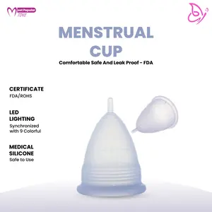 Medical Silicone Menstrual Cup Comfortable Safe And Leak Proof - FDA