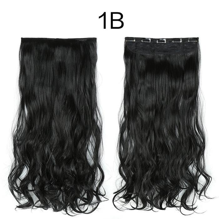 Gambar half wig curly daily natural big layer hair clip hair clip wavy dari e.cos Kab. Bogor 5 Tokopedia