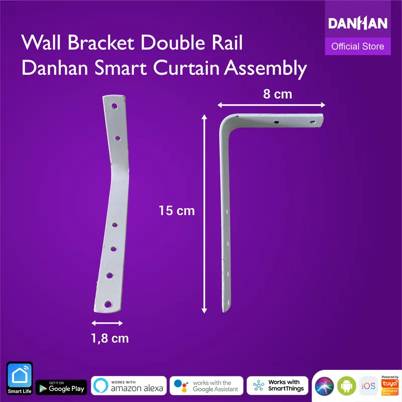 Bracket Danhan Smart Curtain Single Rel & Double Rel 1