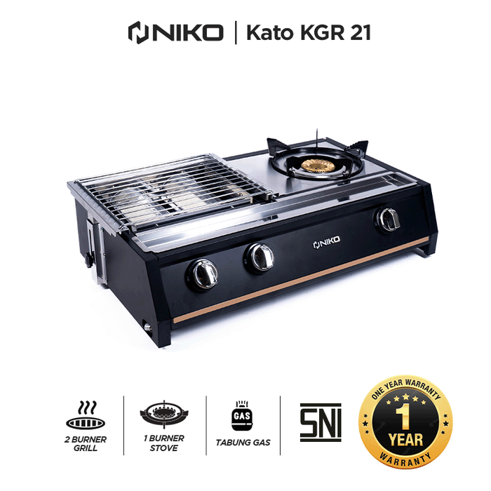 Gambar Kompor Gas Grill 2in1 NIKO KGRS21 dari Niko Indonesia Kota Administrasi Jakarta Barat Tokopedia