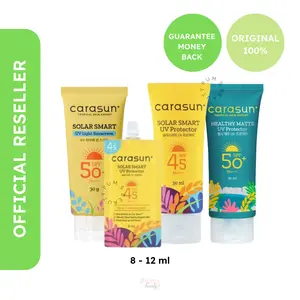 CARASUN - Solar Smart UV Protector SPF 45 SPF 50 Sunscreen Fullsize 70ml 30ml Sachet size 8ml NEW Facial Sunblock