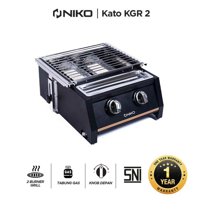 Gambar NIKO Kompor Grill 2 Tungku KGR2 dari Niko Indonesia Kota Administrasi Jakarta Barat Tokopedia
