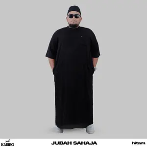 jubah jumbo pria jubah big size gamis pria jumbo gamis big size lengan pendek jubah sahaja kabiro