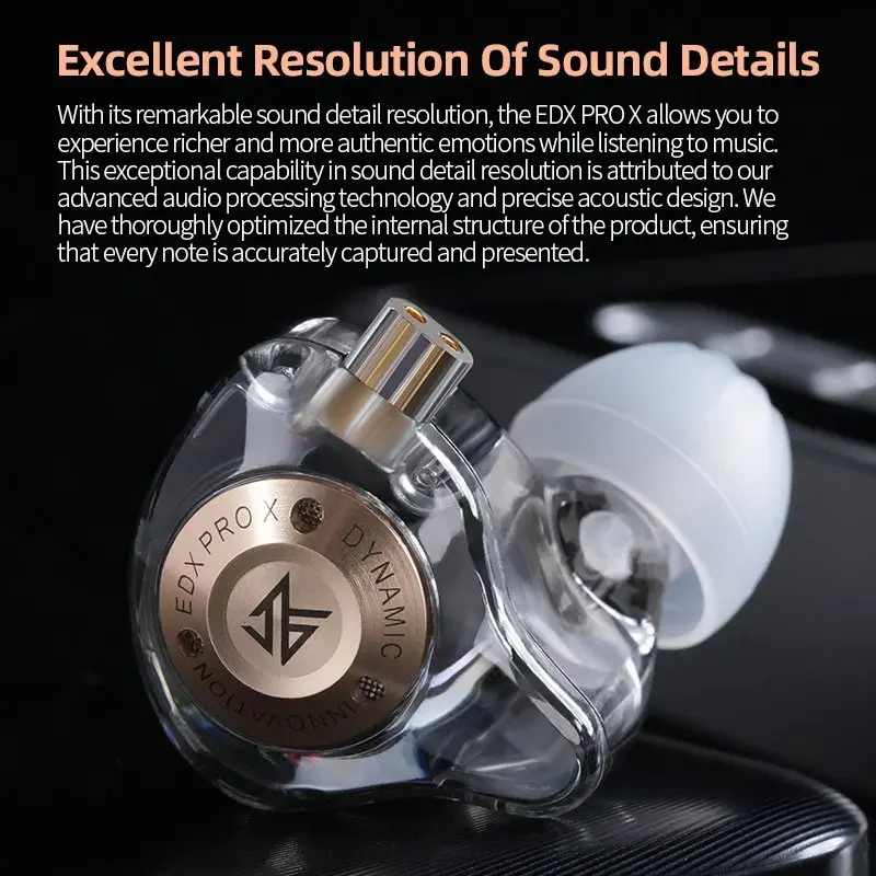 KZ EDX Pro X Earphone Gaming With Mic Original 100% 3