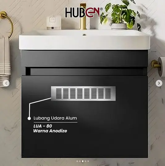 5 x 20 Lubang Saringan Udara Hawa Angin Ventilator Alumunium Kotak 3