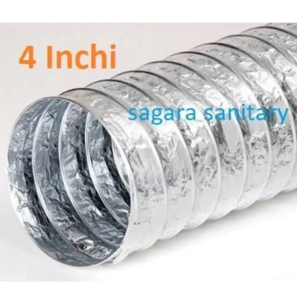 flexibel duct 4 inchi polos / flexibel cerobong pembuangan cooker hood