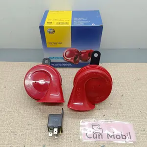 Klakson hella keong merah twin tone horn 12v