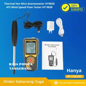 Thermal Hot Wire Anemometer HT9830 HTI Wind Speed Flow Tester HT-9830