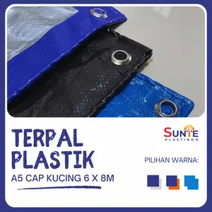 TERPAL PLASTIK A5 CAP KUCING UKURAN 6M X 8M