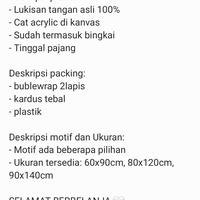 Gambar LUKISAN ABSTRAK MODERN ROOM MINIMALIS (Tinggal pajang) - Hijau, 60x90cm dari Cerah_art (jual lukisan gulungan &amp; include frame) Kab. Bandung 5 Tokopedia
