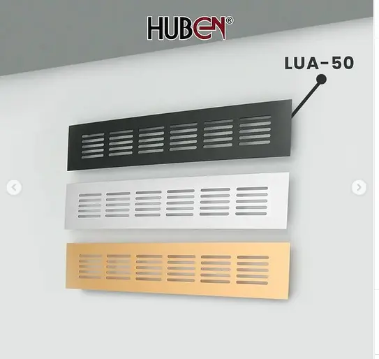 5 x 20 Lubang Saringan Udara Hawa Angin Ventilator Alumunium Kotak 0