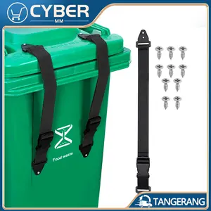Kunci Sabuk Tutup Tempat Sampah Outdoor Universal Trash Can Locks Adjustable Trash Can Lock Belt