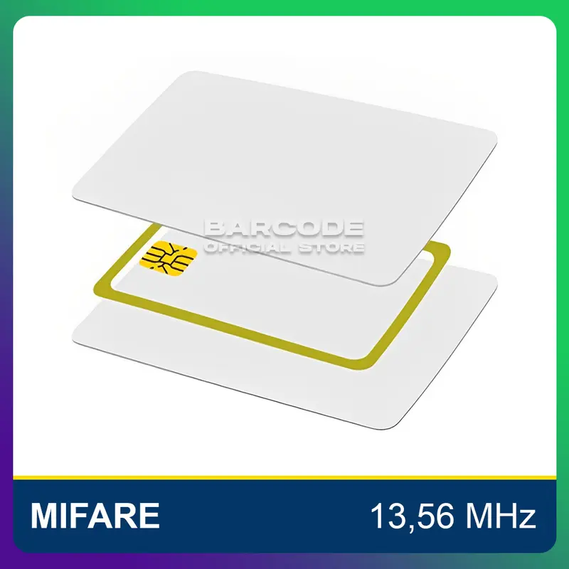 Kartu RFID 1K ( 13,56 Mhz ) Contacless Card Mifare Fargo Zebra Smart 1