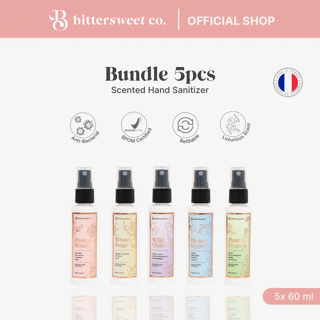 [BUNDLE] 5 x Scented Hand Sanitizer 60ml ~ bittersweet co.