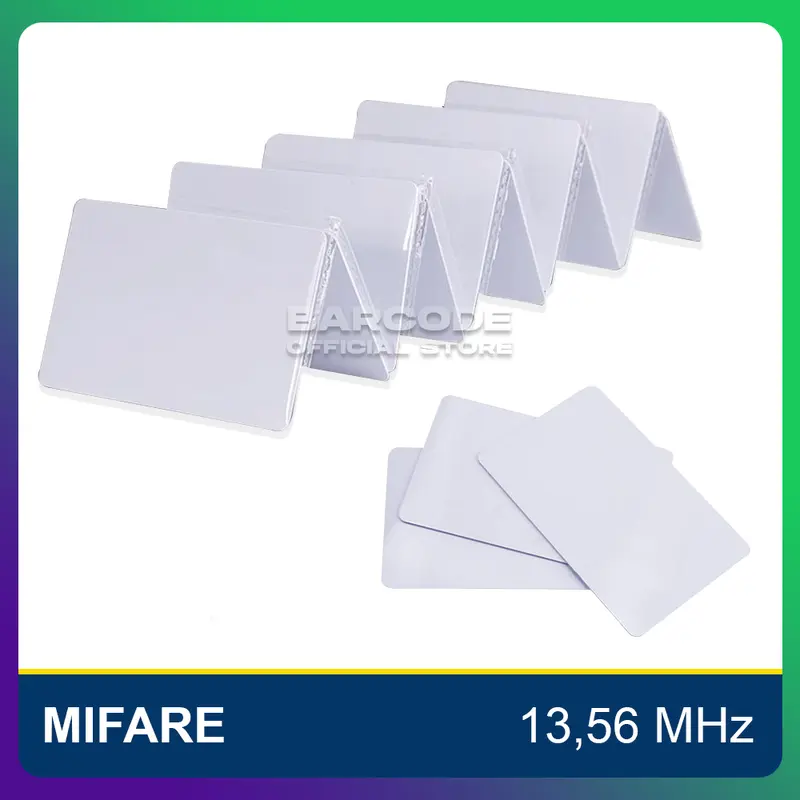 Kartu RFID 1K ( 13,56 Mhz ) Contacless Card Mifare Fargo Zebra Smart 4