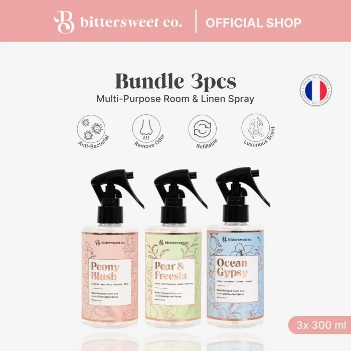 [BUNDLE] 3 x Multi Purpose Disinfectant Spray 300ml ~ bittersweet co.