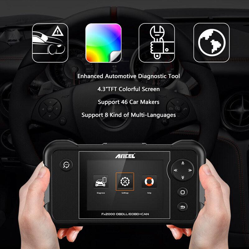 Ancel FX2000 4 Sistem OBD2 Scanner Mobil Pemindai Code Reader & Scan Tools Untuk Toyota/Honda/VW/NISSAN/BMW/BNEZ/Mitsubishi 7