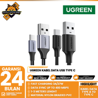 Gambar UGREEN Kabel Data USB Type C For Samsung,Oppo,Vivo Fast Charging - 60116 / 60118 / 60408 - 60118 TPE 2M dari GGSTORESBY Kota Surabaya 1 Tokopedia
