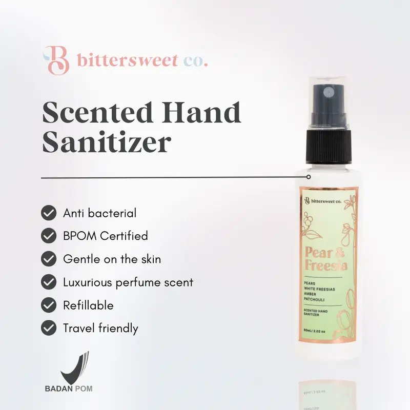 Scented Hand Sanitizer 60ml ~ bittersweet co. 1